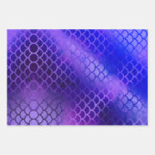 紫とグラデーションのカラーマーメイド ラッピングペーパーシート (正面2)