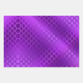 紫とグラデーションのカラーマーメイド ラッピングペーパーシート (正面)