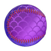 紫とグラデーションのカラーマーメイド 野球ボール (正面左)