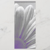 紫とグレーのフローラハイライト結婚式 プログラム (裏面)