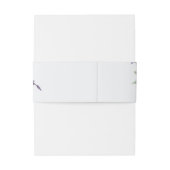 紫とグレーの水色デイジーベリーバンド 招待状ベリーバンド (裏面例)