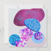 紫とシアンのモダン図形 (正面)