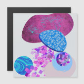 紫とシアンのモダン図形 (正面/裏面)