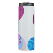 紫とシアンのモダン図形 タンブラー (裏面)