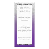 紫とシルバーのグリッター – メニュー (裏面)