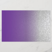 紫とシルバーのグリッター – メニュー (裏面)
