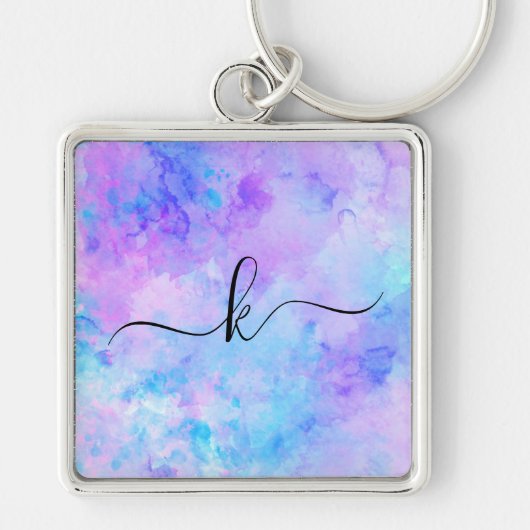 紫とターコイズの水着 キーホルダー (正面)