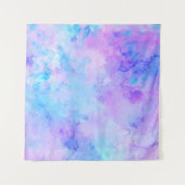 紫とターコイズの水着 タペストリー (正面(横))