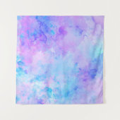 紫とターコイズの水着 タペストリー (正面)