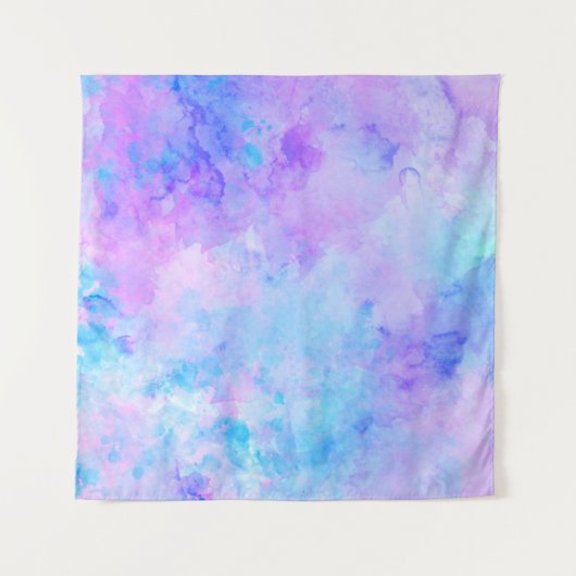 紫とターコイズの水着 タペストリー (正面)