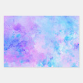 紫とターコイズの水着 ラッピングペーパーシート (正面3)