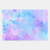 紫とターコイズの水着 ラッピングペーパーシート (正面2)