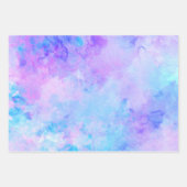 紫とターコイズの水着 ラッピングペーパーシート (正面)