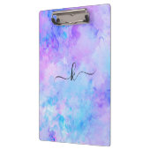 紫とターコイズの水色のスプラッシュ クリップボード (左)