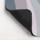 紫とターコイズレトロスタイル波の装飾 マウスパッド (コーナー)