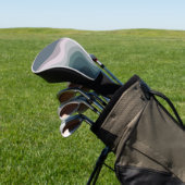 紫とターコイズレトロスタイル波 ゴルフヘッドカバー (インサイチュ)