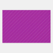 紫とタータンチェックの灰色の薄紫 ラッピングペーパーシート (正面2)