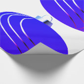 紫とピンクのオーナメントの包装紙 ラッピングペーパー (角)