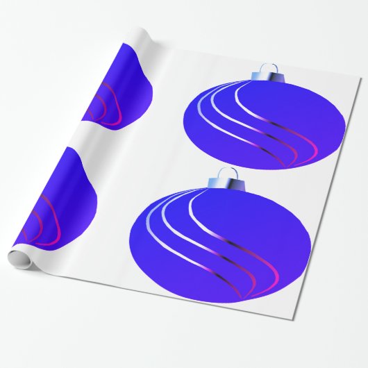 紫とピンクのオーナメントの包装紙 ラッピングペーパー (アンロールド)