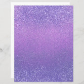 紫とピンクのグラデーションきらめくスクラップブック紙 (正面/裏面)