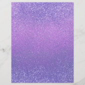 紫とピンクのグラデーションきらめくスクラップブック紙 (正面)