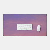 紫とピンクのグラデーションの夕日 デスクマット (キーボード&マウス)