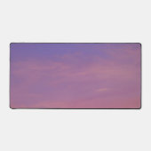 紫とピンクのグラデーションの夕日 デスクマット (正面)
