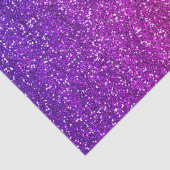 紫とピンクのグラデーショングリッター 薄葉紙 (詳細)