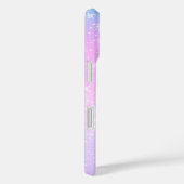 紫とピンクのグラデーション、白い星、スクリプト名 Case-Mate iPhoneケース (裏面 / 右)