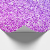 紫とピンクのグリッター模様 ラッピングペーパー (角)
