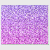 紫とピンクのグリッター模様 ラッピングペーパー (フラット)