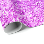 紫とピンクのグリッター模様 ラッピングペーパー (ロールコーナー)