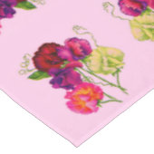 紫とピンクのスイートピー テーブルクロス (アングル)