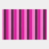 紫とピンクのストライプ ラッピングペーパーシート (正面2)