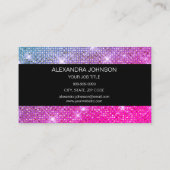 紫とピンクのスパエレガントークアップアーティスト 名刺 (裏面)