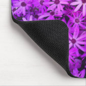 紫とピンクのデイジー マウスパッド (コーナー)