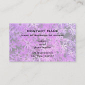 紫とピンクのデイジー 名刺 (裏面)