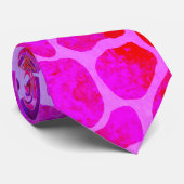 紫とピンクのヒョウのプリント ネクタイ (ロール)