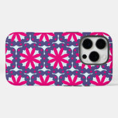 紫とピンクのフローラシェイプイラストレーション Case-Mate iPhoneケース (裏面 (横))