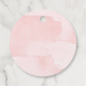 紫とピンクのフローラメッセージカード フェイバータグ (裏面)