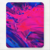 紫とピンクのブ絵を描ラシック マウスパッド (正面)