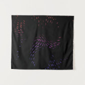 紫とピンクのライト タペストリー (正面(横))