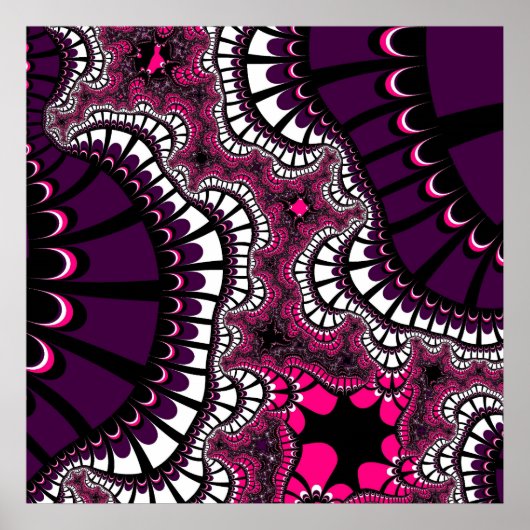 紫とピンクのリミックス ポスター (正面)