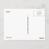 紫とピンクのルパンの写真 ポストカード (裏面)