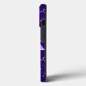 紫とピンクのレトロ三角形 Case-Mate iPhoneケース (裏面 / 左)