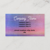 紫とピンクの動揺して水彩デザイン 名刺 (裏面)
