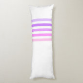 紫とピンクの垂直ストライプ文字モノグラム ボディピロー (裏面 (縦))