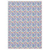 紫とピンクの幾何学的パターン テーブルクロス (正面)