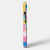 紫とピンクの幾何学的パターン Case-Mate iPhoneケース (裏面 / 左)