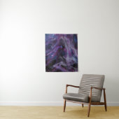 紫とピンクの抽象芸術絵画の タペストリー (インサイチュ)